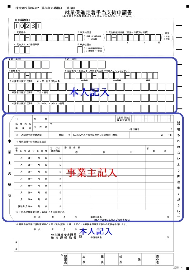 再 就職 手当 申請